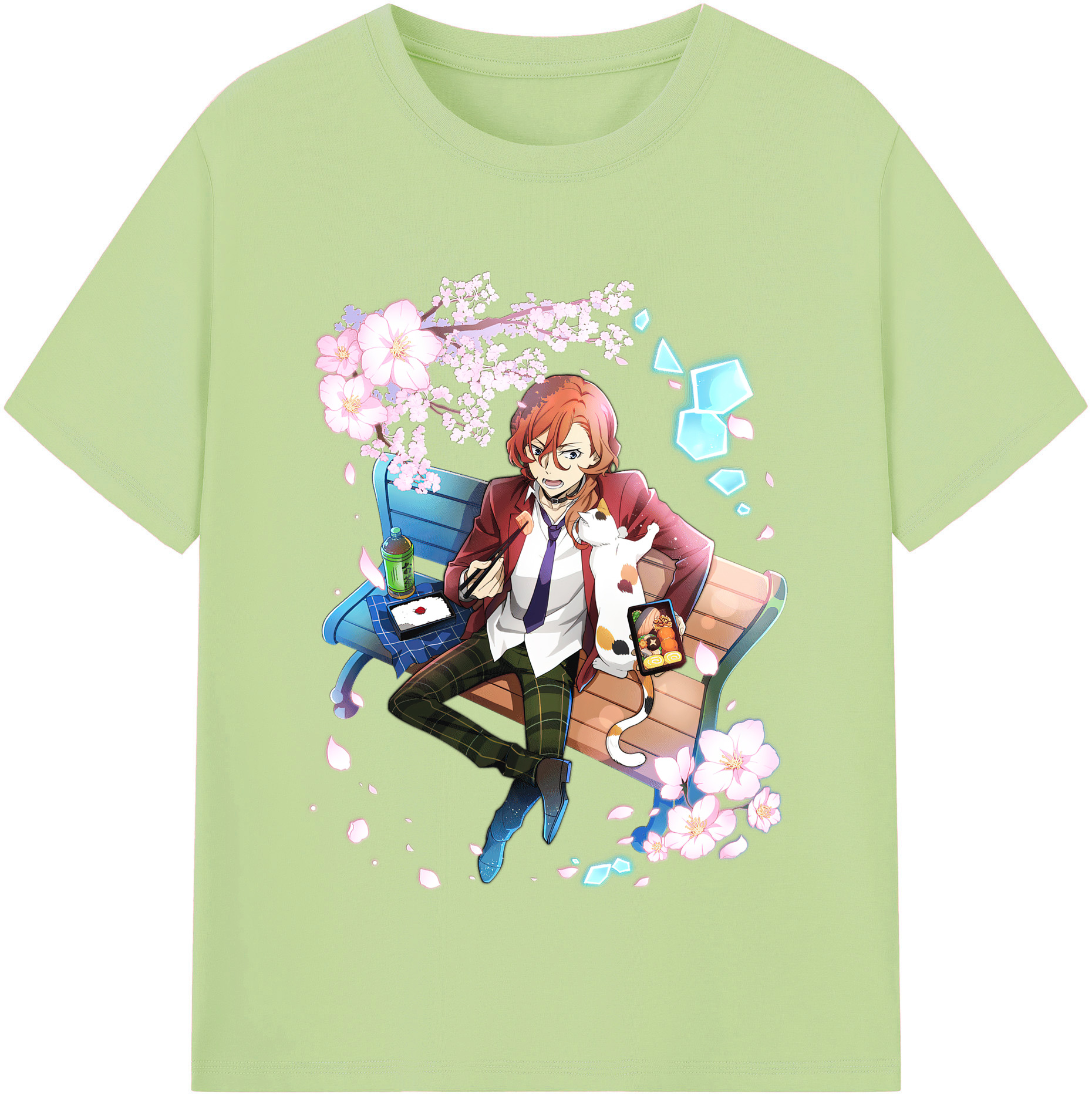 （画像用） 文豪ストレイドッグス Bungo Stray Dogs 綿100％半袖Tシャツ（フロントプリント）